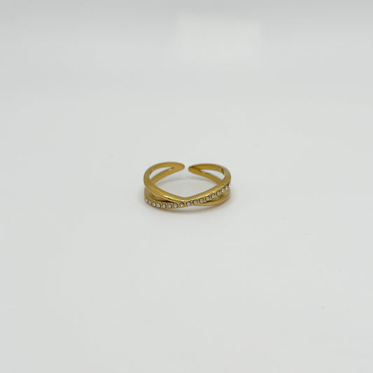 ANELLO INCROCIO SPARKLING