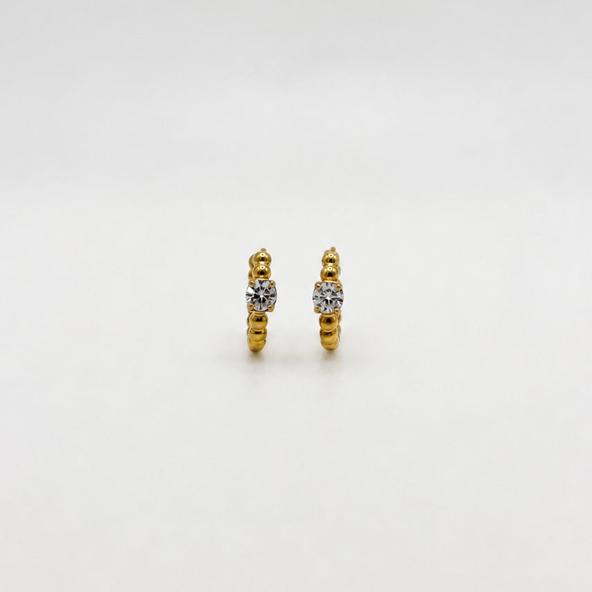 ORECCHINI HOOP DOT SPARKLING
