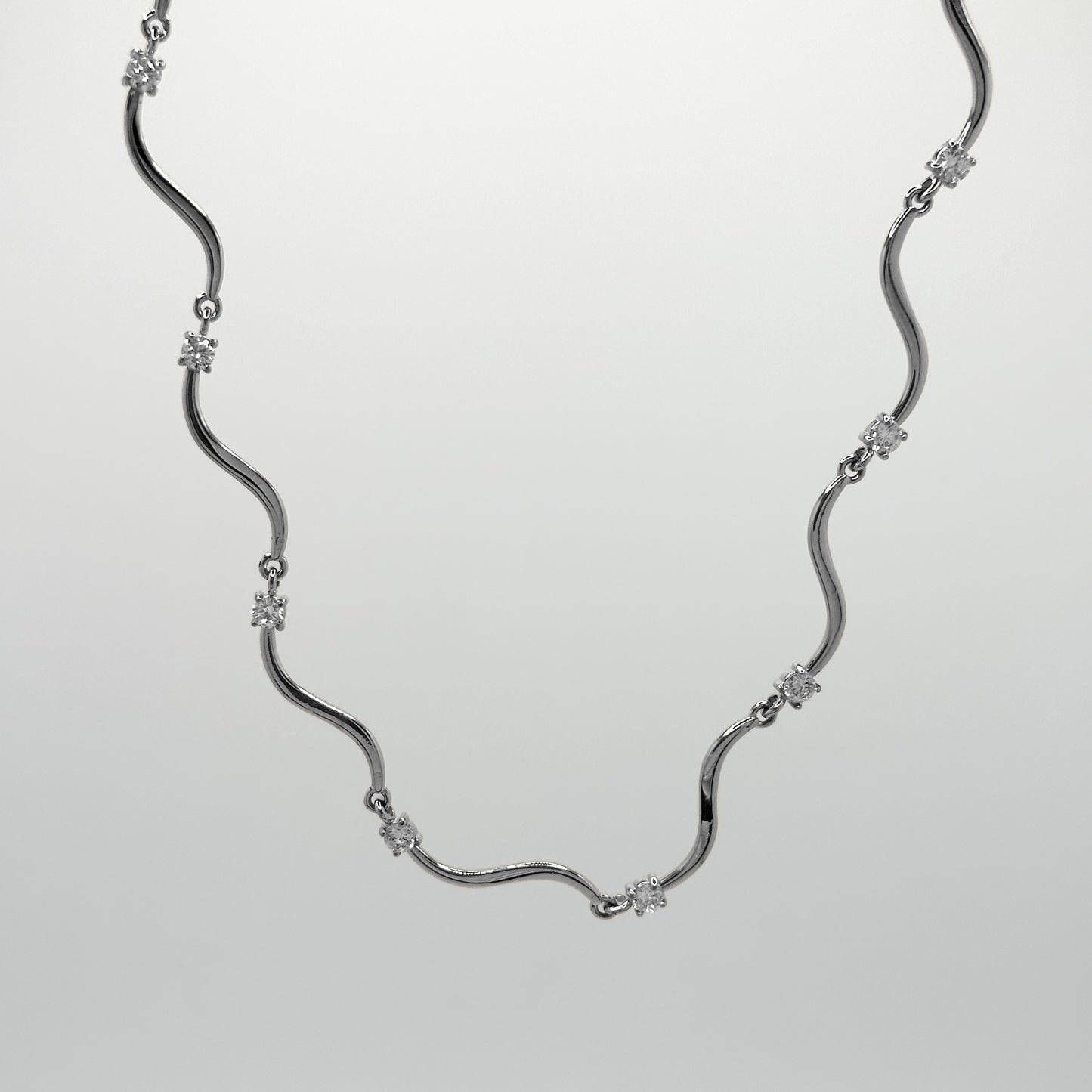 COLLANA WAVES SPARKLING