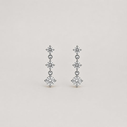 ORECCHINI TRIPLA LUCE