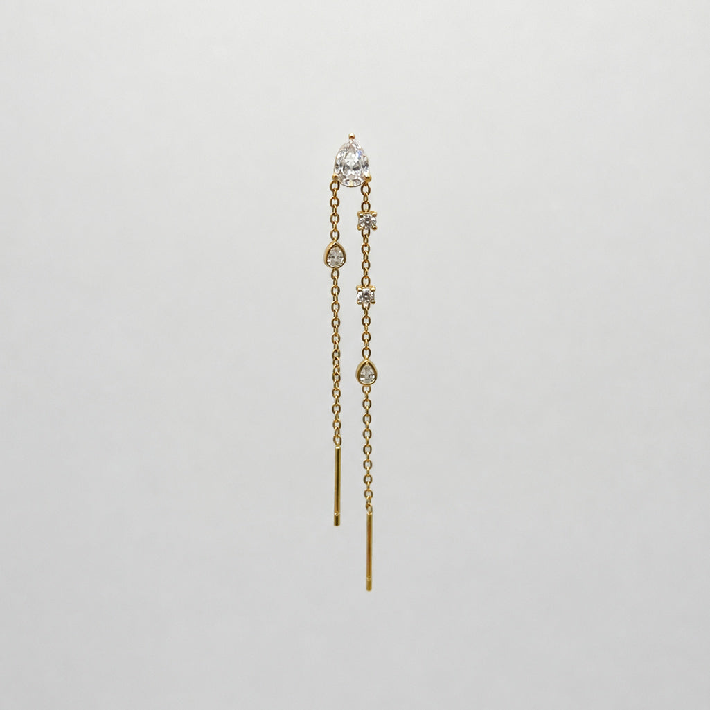 ORECCHINO DROP CHAIN