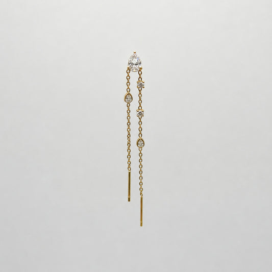 ORECCHINO DROP CHAIN