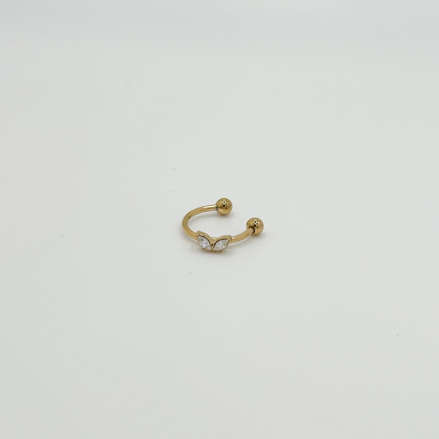 ORECCHINO CUFF DOUBLE MARQUISE