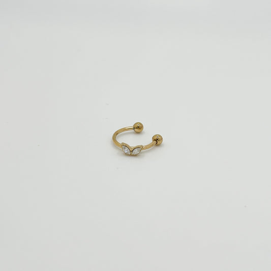ORECCHINO CUFF DOUBLE MARQUISE