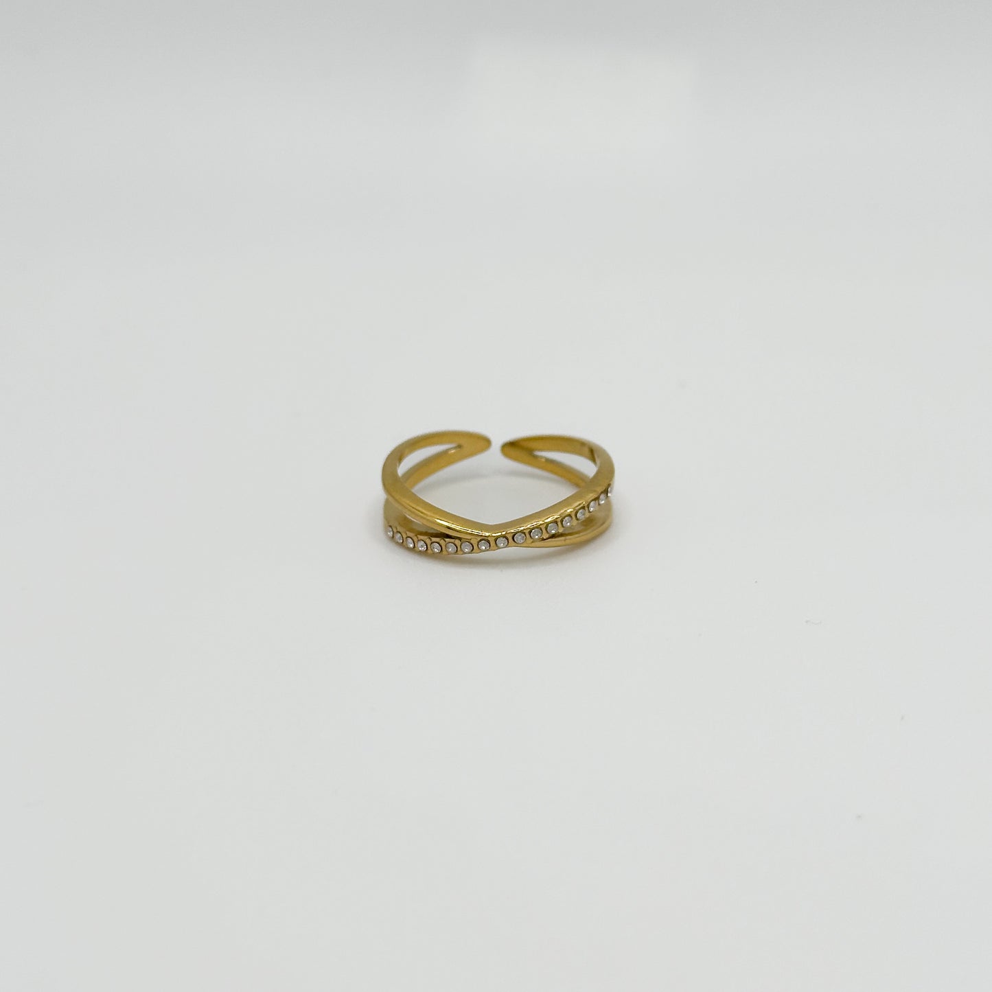 ANELLO INCROCIO SPARKLING