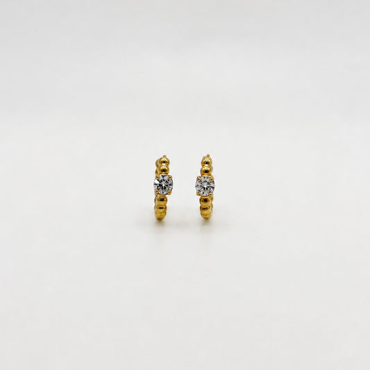 ORECCHINI HOOP DOT SPARKLING