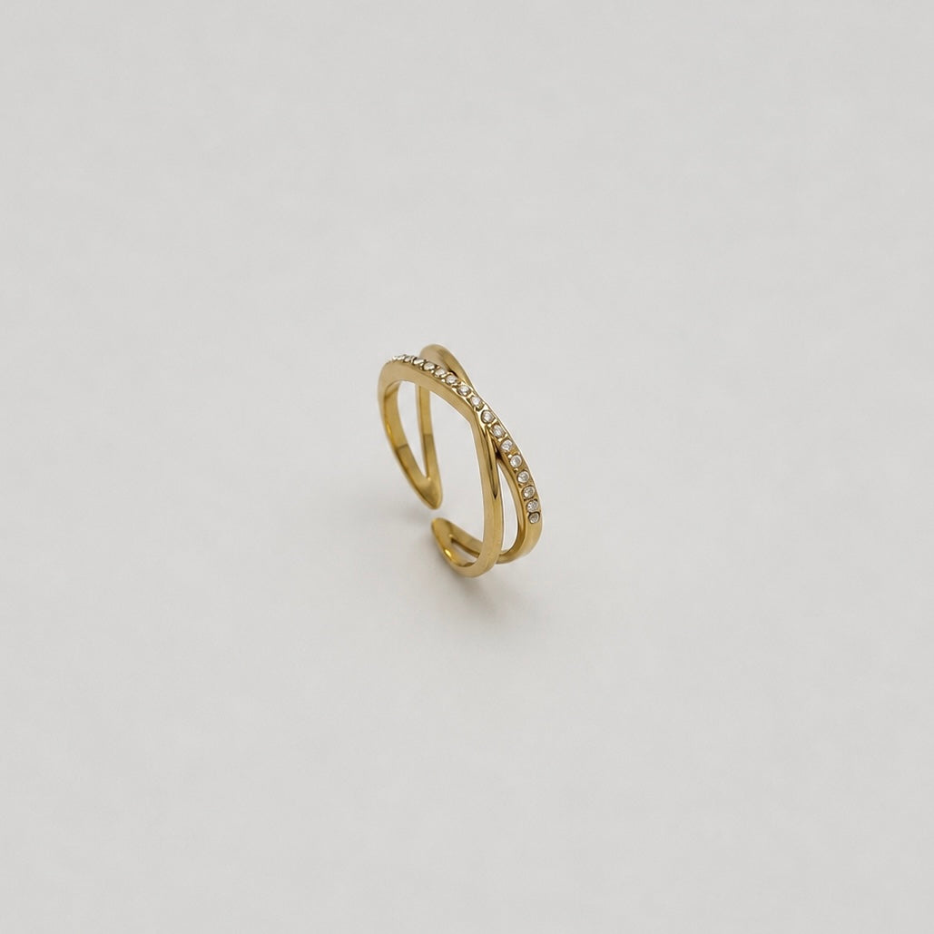ANELLO INCROCIO SPARKLING