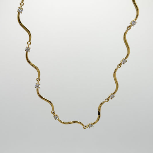 COLLANA WAVES SPARKLING