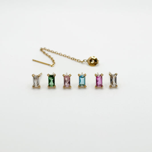 ORECCHINO BAGUETTE MULTI