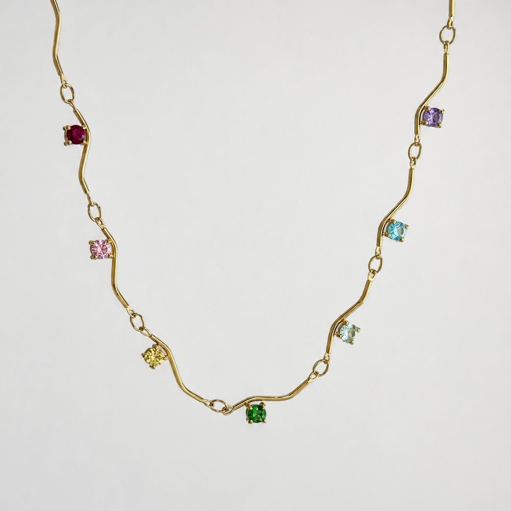 COLLANA WAVES MULTI DOT