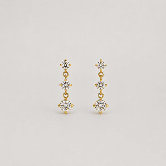 ORECCHINI TRIPLA LUCE
